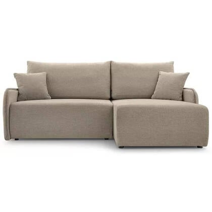 NADUVI Collection Hoekslaapbank Dessi rechts chenille Beige