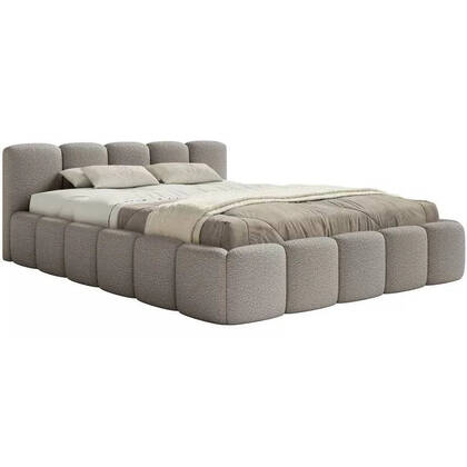 NADUVI Collection Bedframe Chloe laag 200 x 200 met opbergvak Grijs