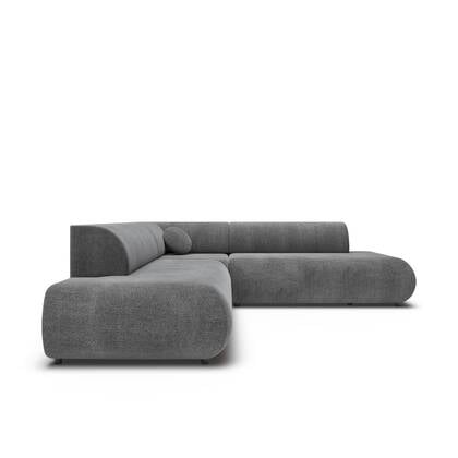 by fonQ Wisp Hoekbank Links/Rechts met Slaapfunctie - Chenille - Antraciet Grijs