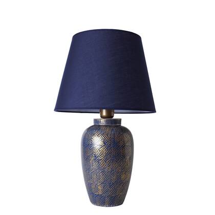 Giga Meubel - Tafellamp Blauw Keramiek - 32x32x53cm - Sungur