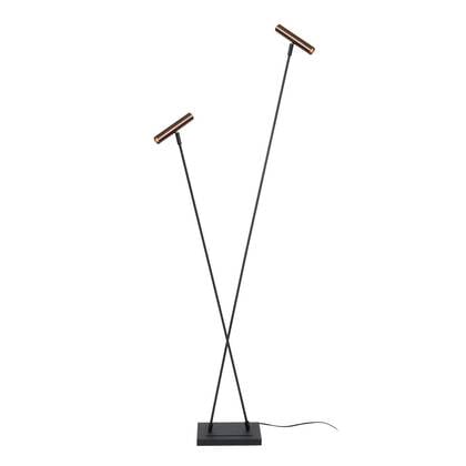 Lucide DUARTE Vloerlamp - Koffie afbeelding