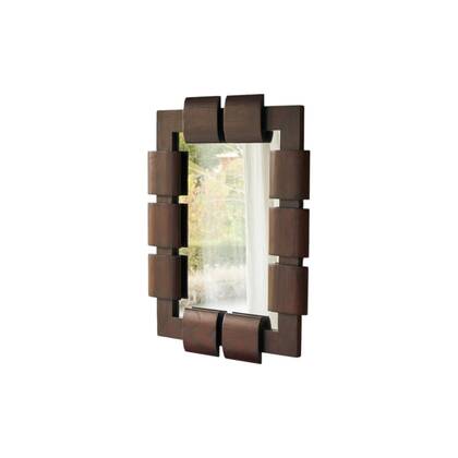 Tikamoon - Spiegel in mindihout 85x67,5 cm Isaac