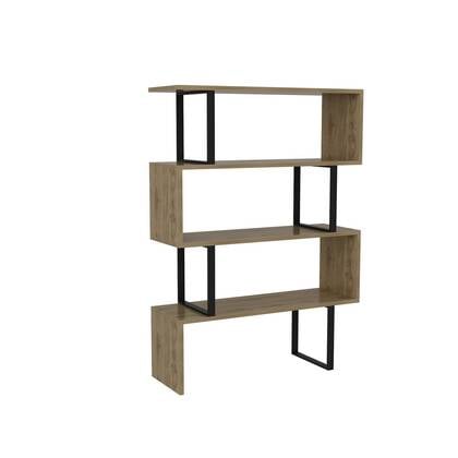 Giga Meubel - Boekenkast Eiken|Zwart Hout - 92x30x124,5cm - Adriana Bruin