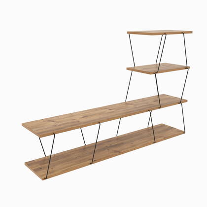 Giga Meubel - Tv-meubel Naturel Hout - 150x30x93cm - Ilgaz Bruin