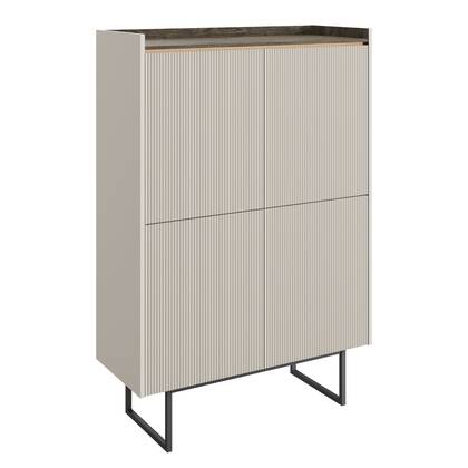 Meubella - Dressoir Linq - Beige - 98 cm