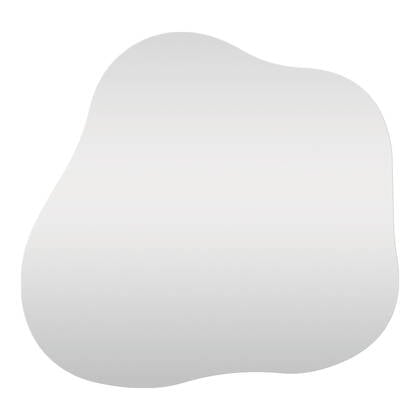 Palermo Mirror - Mirror, organic shape 50x55 cm Wit