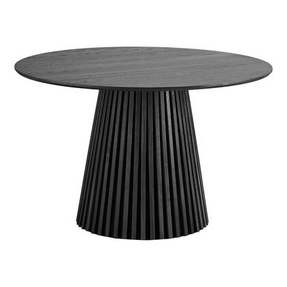 House Nordic Osaka Zwart Eiken Eettafel Rond Ø120 cm