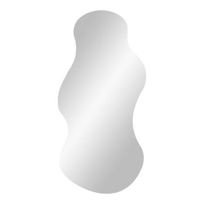 Palermo Mirror - Mirror, organic shape 40x80 cm Wit