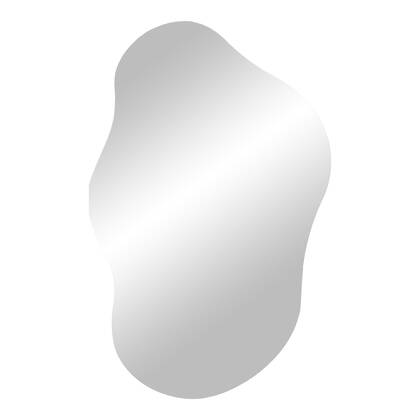 Palermo Mirror - Mirror, organic form 40x60 cm Wit