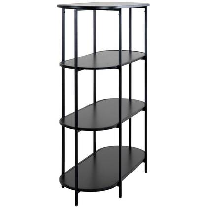 House Nordic Vita Zwarte Wandkast Ovaal H111 cm