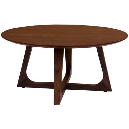 House Nordic Hellerup Ronde Salontafel Walnoot Ø75 cm Bruin