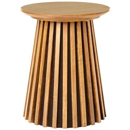 House Nordic Osaka Eiken Bijzettafel Rond Crème