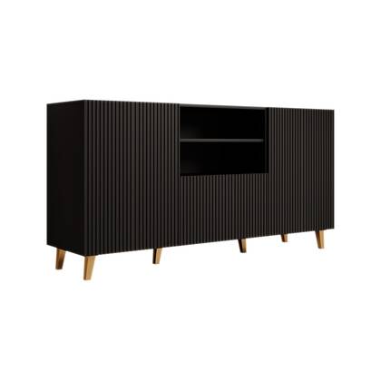 Meubella - Dressoir Palamos - Mat - 150 cm Zwart