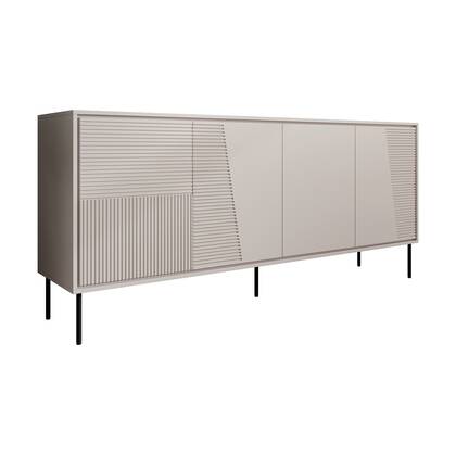 Meubella - Dressoir Blanes - Beige - 200 cm