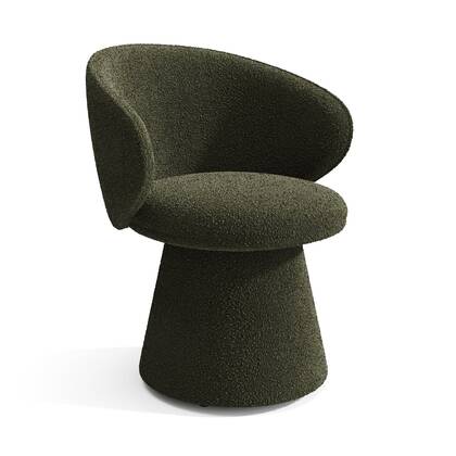 180° draaibare fauteuil in kaki badstof Groen