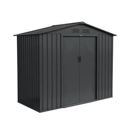 sweeek - Tuinhuis 2,71m² met ankerkit Antraciet