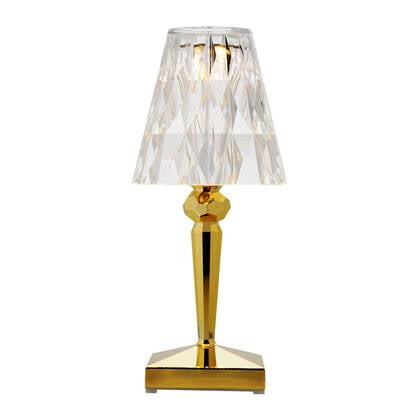 Kartell Battery Oplaadbare Tafellamp - Gold Goud, Transparant