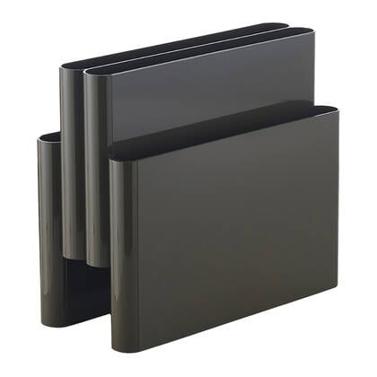 Kartell Rack Magazinehouder - Antraciet Antraciet, Grijs