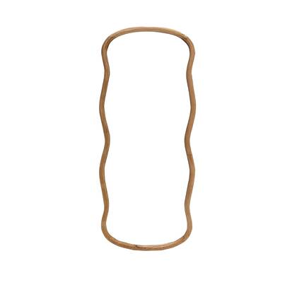Sissy-Boy Lichte grote hangspiegel met golven Bruin