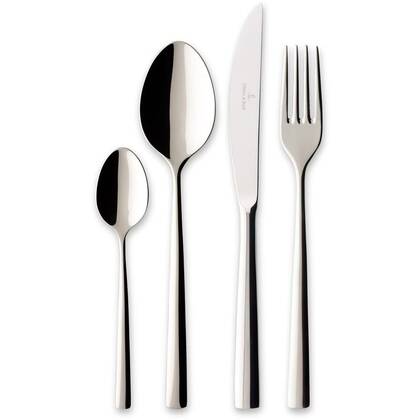 Villeroy & Boch Bestekset Piemont - RVS - 48-delig | 12 personen Zilver