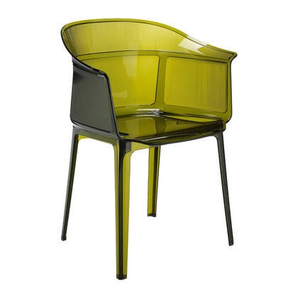 Kartell Papyrus Eetkamerstoel - Olive Green Groen