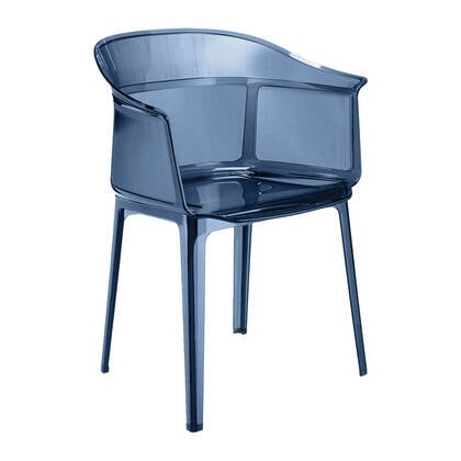 Kartell Papyrus Eetkamerstoel - Powder Blue Blauw