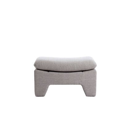 Light & Living Light&living Poef 80x40x48,5 cm DASHA licht Grijs