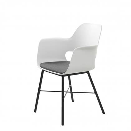 Nordic Home Rosie armstoel - Wit
