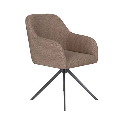 Housecraft Living Otis Eetkamerstoel Draaibaar Metaal Taupe