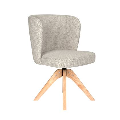 Housecraft Living Stan Eetkamerstoel Draaibaar Hout Off-White - Beige