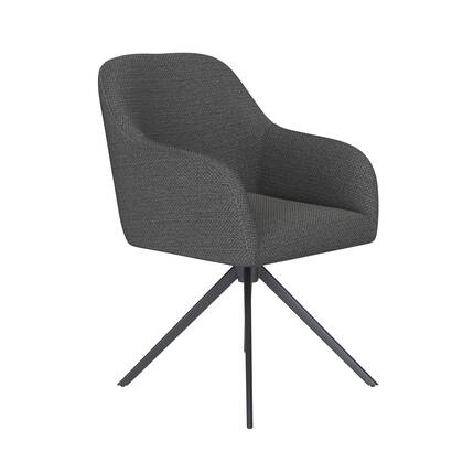 Housecraft Living Otis Eetkamerstoel Draaibaar Metaal Grijs