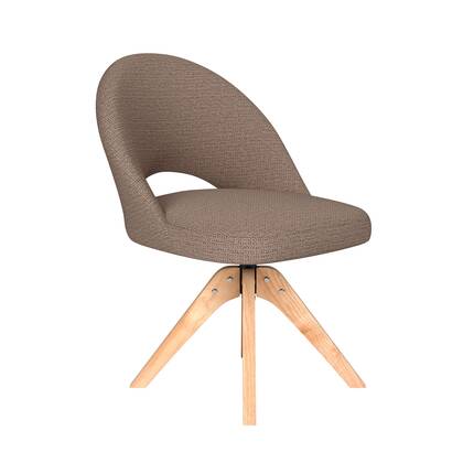 Housecraft Living Mick Eetkamerstoel Draaibaar Hout Taupe