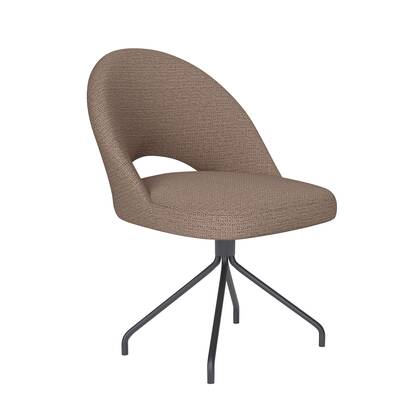 Housecraft Living Mick Eetkamerstoel Draaibaar Metaal Spider Taupe