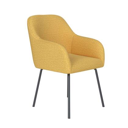 Housecraft Living Otis Eetkamerstoel Metaal Oker Geel