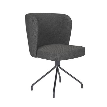 Housecraft Living Stan Eetkamerstoel Draaibaar Metaal Spider Grijs