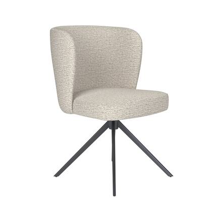 Giga Meubel - Eetkamerstoel Grijs|Naturel - Draaibaar - Stan Beige