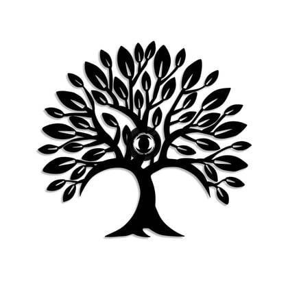 Giga Meubel - Wandlamp Zwart Metaal - 50x9x46cm - Tree