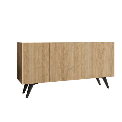 Giga Meubel - Dressoir Naturel Hout - 150x40x76cm - Pekin Bruin