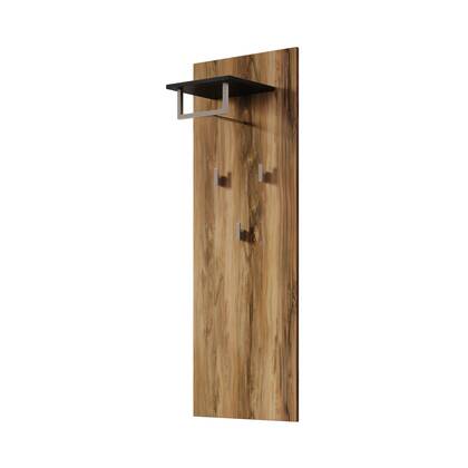 Meubella - Kapstok Linford - Donker eiken - 50 cm Bruin