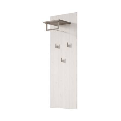 Meubella - Kapstok Linford - Wit eiken - 50 cm