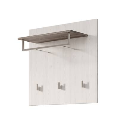 Meubella - Kapstok Linford - Wit eiken - 84 cm