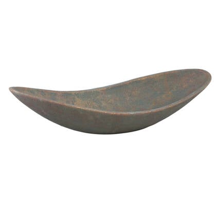 PTMD Dawer Grey Cement Bowl Organic Shape L Grijs