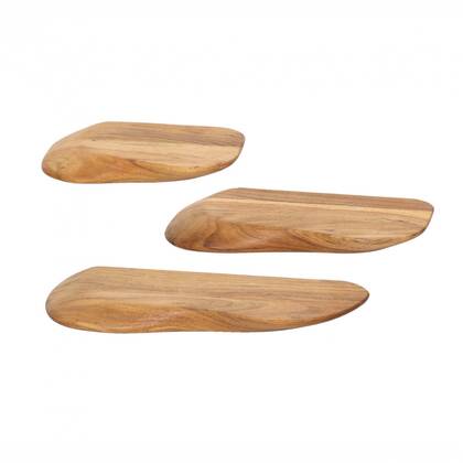 Fraaai - Boka organische wandplank - set van 3 - naturel Crème