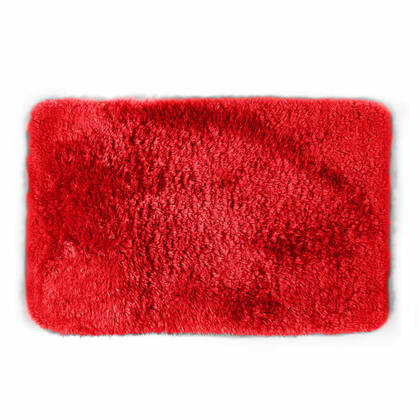 Spirella badkamer vloerkleed|tapijt - hoogpolig - - 40 x 60 cm Rood