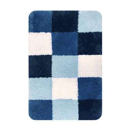 Dutch House Badmat Brest - blue 60x90cm Blauw