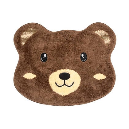 Clayre & Eef Badmat 60x48x1cm Bruin Polyester Beer