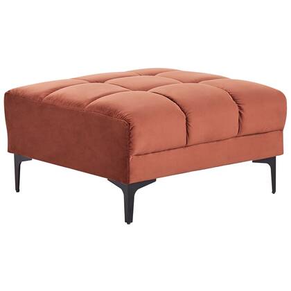 Beliani - ALNES - Ottomaan - Licht - Polyester Rood