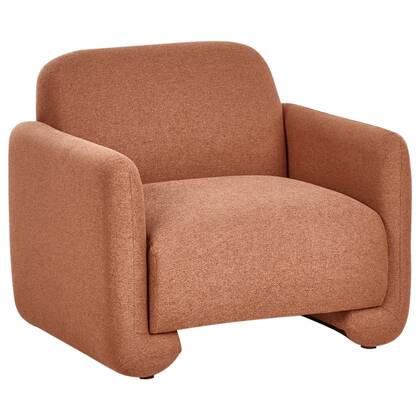 Beliani - SALAND - Fauteuil - Goud - Polyester Bruin