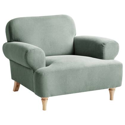 Beliani - KIBERG - Fauteuil - Licht - Polyester Groen