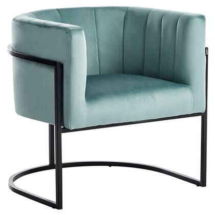 Beliani - LARVIK II - Fauteuil - Mint - Fluweel Groen